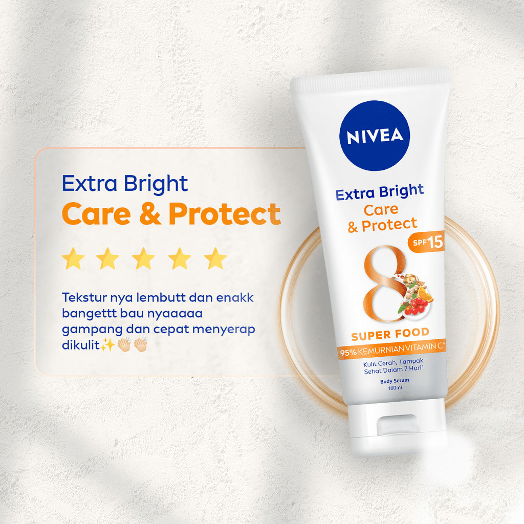 Beiersdorf NIVEA Extra Bright Care & Protect 8 Super Food Body Serum