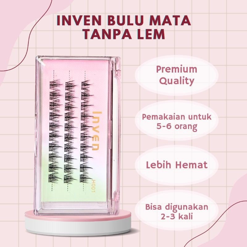 INVEN Premium Eyelash Natural Wispy Look 4