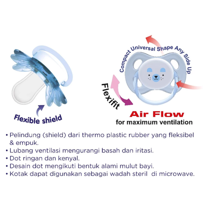 BabySafe Flexi Shield Pacifier Pacifier 6M+ PC5