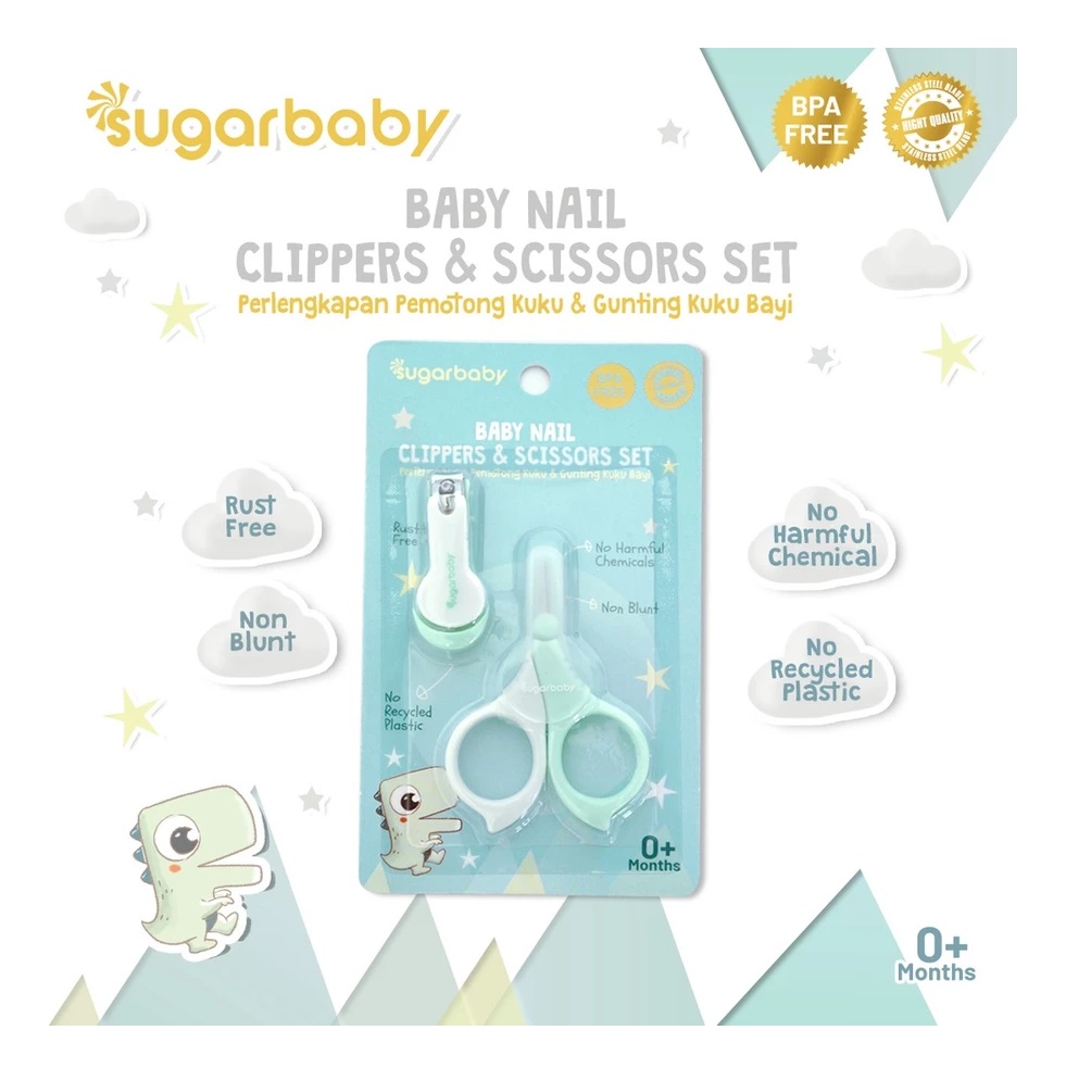 Sugarbaby 2in1 Baby Nail Clippers & Scissors Set 