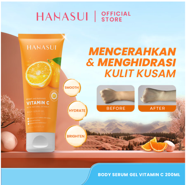 Eka Jaya Internasional Hanasui Bright and Radiance Vitamin C Body Serum Gel 