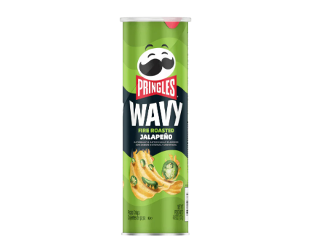 Pringles Wavy Fire Roasted Jalapeño 