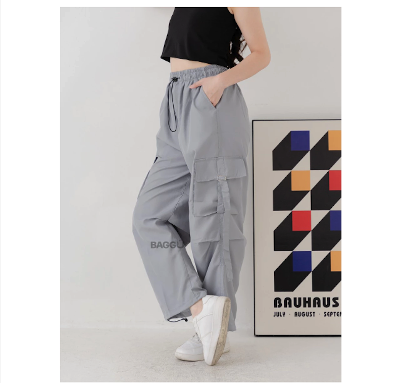 BAGGU Cargo Pants Jennie Grey 2