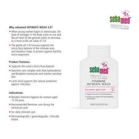 Sebapharma Sebamed Feminine Intimate Wash pH 3,8