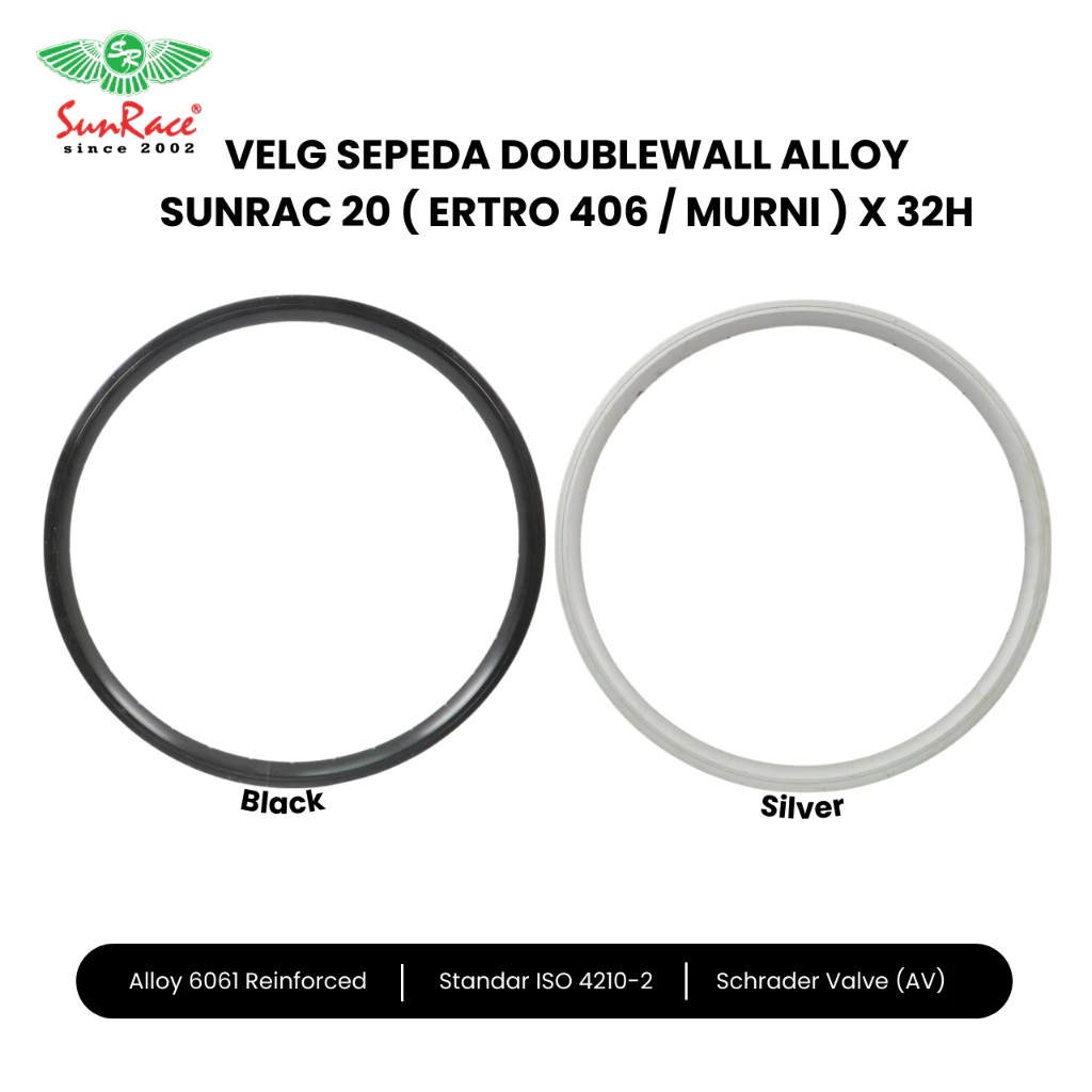 SunRace Sturmey-Archer SunRace Doublewall Alloy Rim 20 Inch