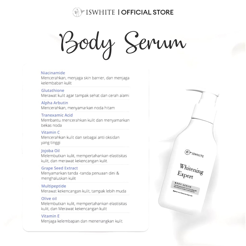 ISWHITE Whitening Expert Body Serum with Niacinamide 7% 3
