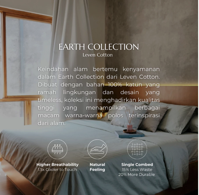 Leven Cotton Leven Cotton Earth Collection Light Sage