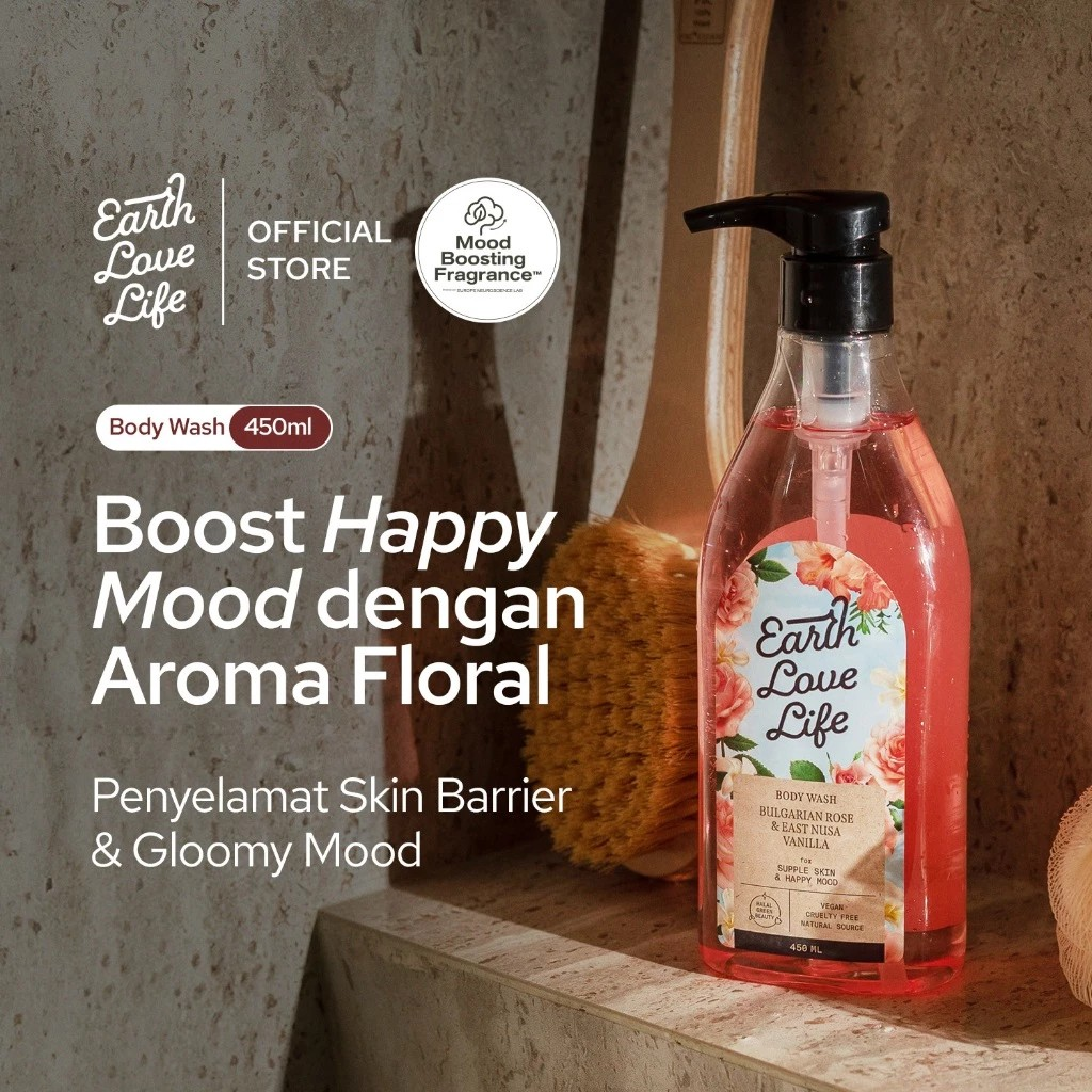 Paragon Technology and Innovation Earth Love Life Bulgarian Rose & East Nusa Vanilla Body Wash