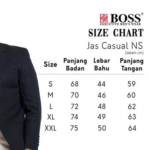 Hugo Boss BOSS Jas Blazer Casual NS Slim Fit Hitam