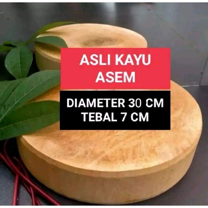  Talenan Kayu Asem Diameter 30 cm