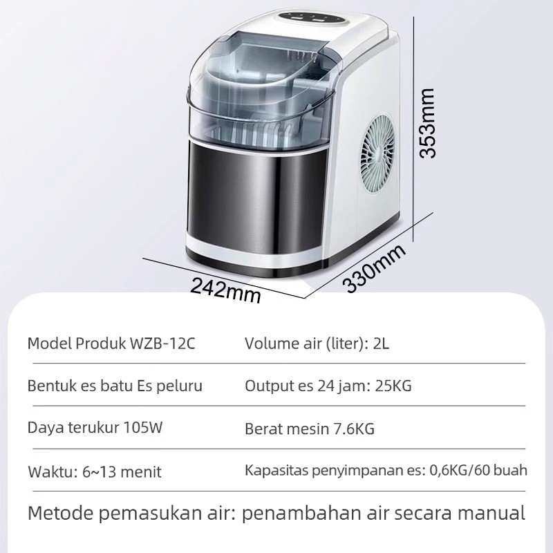 LENODI Ice maker  WZB-12C