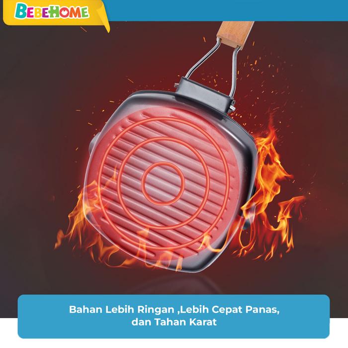 Bebehome Tifale Square Grill Pan Foldable