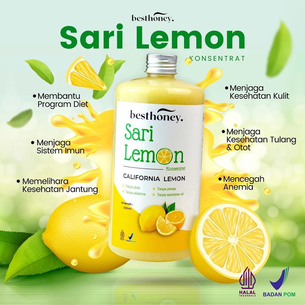 Yasdaniyar Jaya Abadi Best Honey Sari Lemon Konsentrat California Lemon
