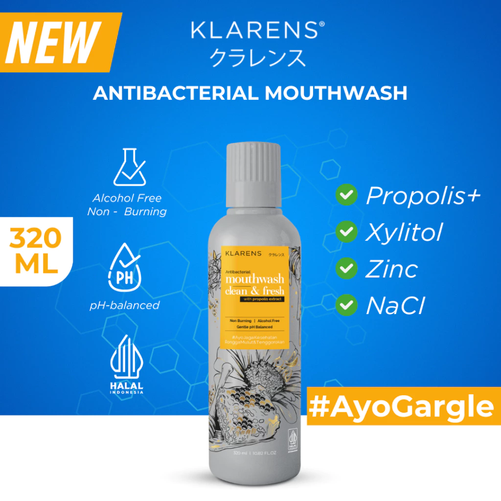 Anugerah Filia Asia Klarens Antibacterial Mouthwash Clean & Fresh