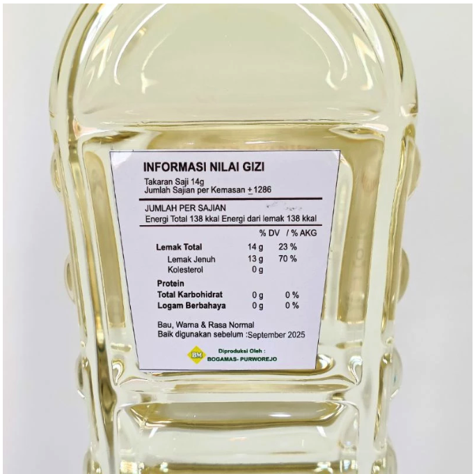  Boga Mas Minyak Kelapa 1 Liter