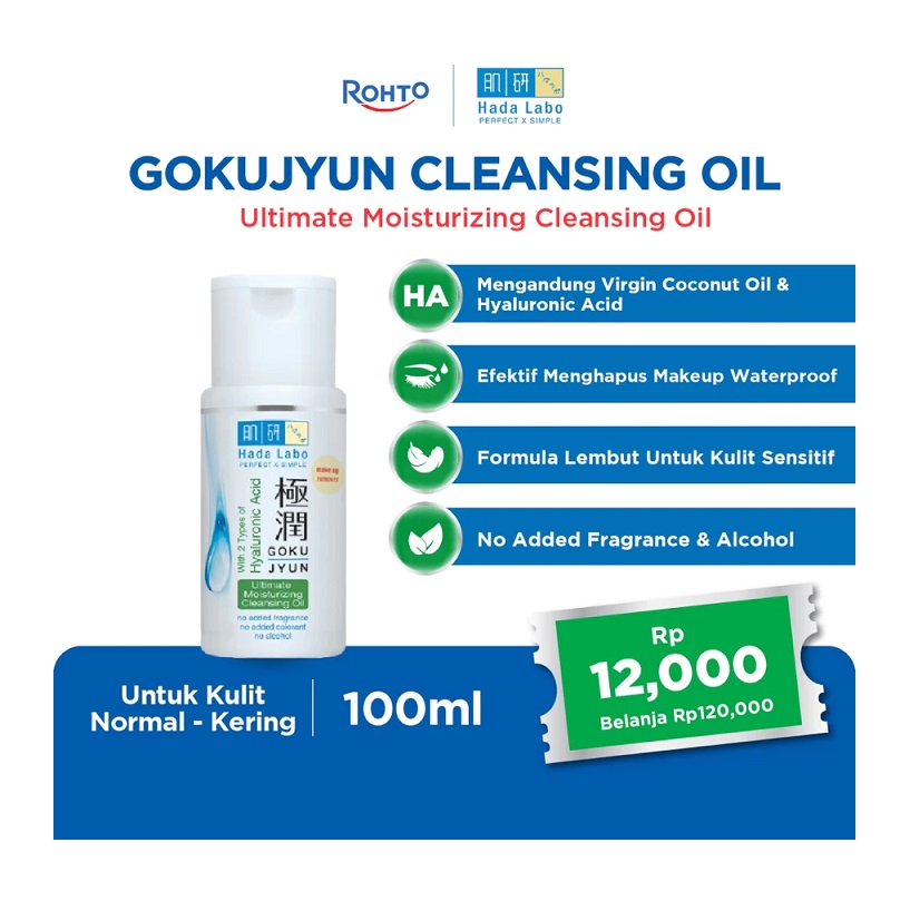 Rohto Laboratories Indonesia Hada Labo Gokujyun Ultimate Moisturizing Cleansing Oil
