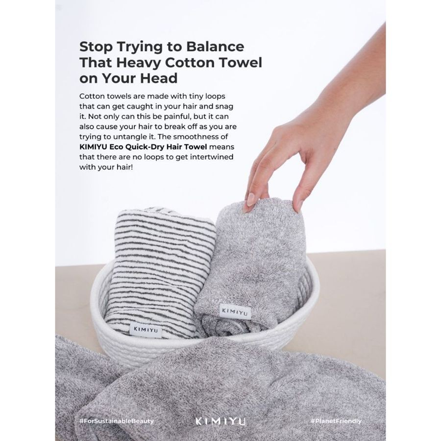  KIMIYU Eco Quick-Dry Hair Towel