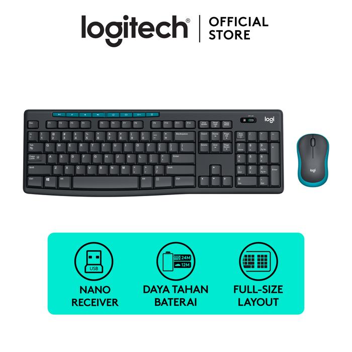 Logitech International Logitech Wireless Keyboard and Mouse Combo MK275