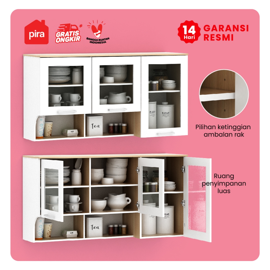 PIRA METROPOLIS OX - ARUNA Rak Gantung Dapur 4