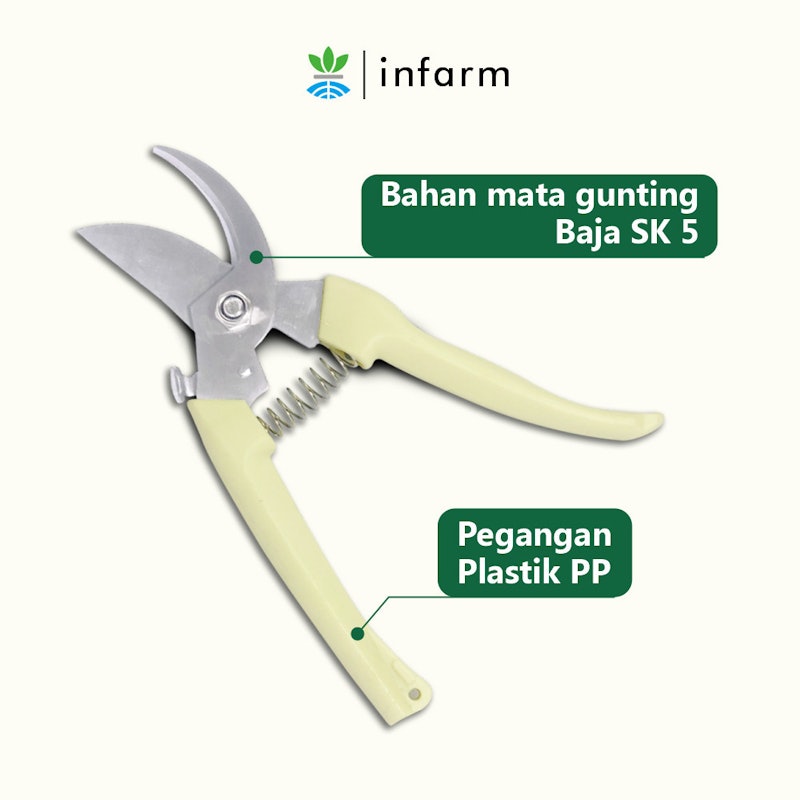 Infarm Stainless Steel Pruning Shears 3