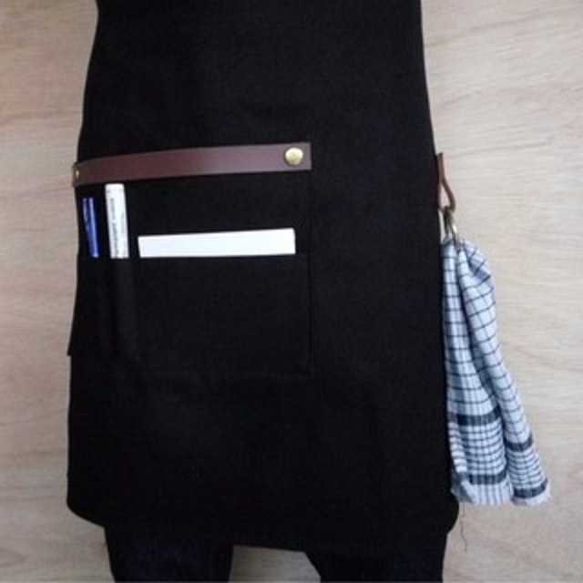 Half Apron Canvas and Synthetic Leather 