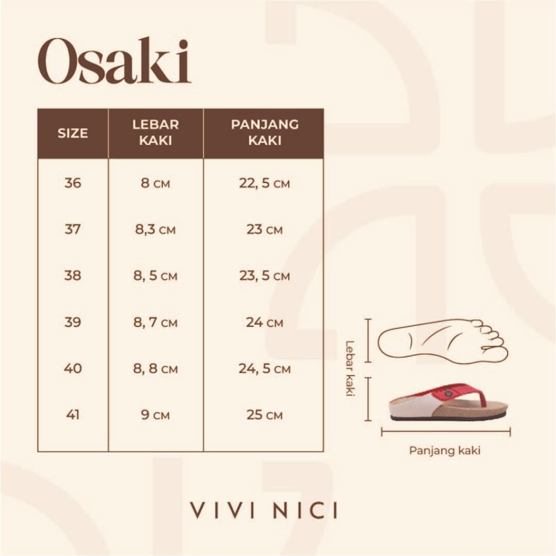 Vici Nici Osaki Sandal Jepit Wanita 5