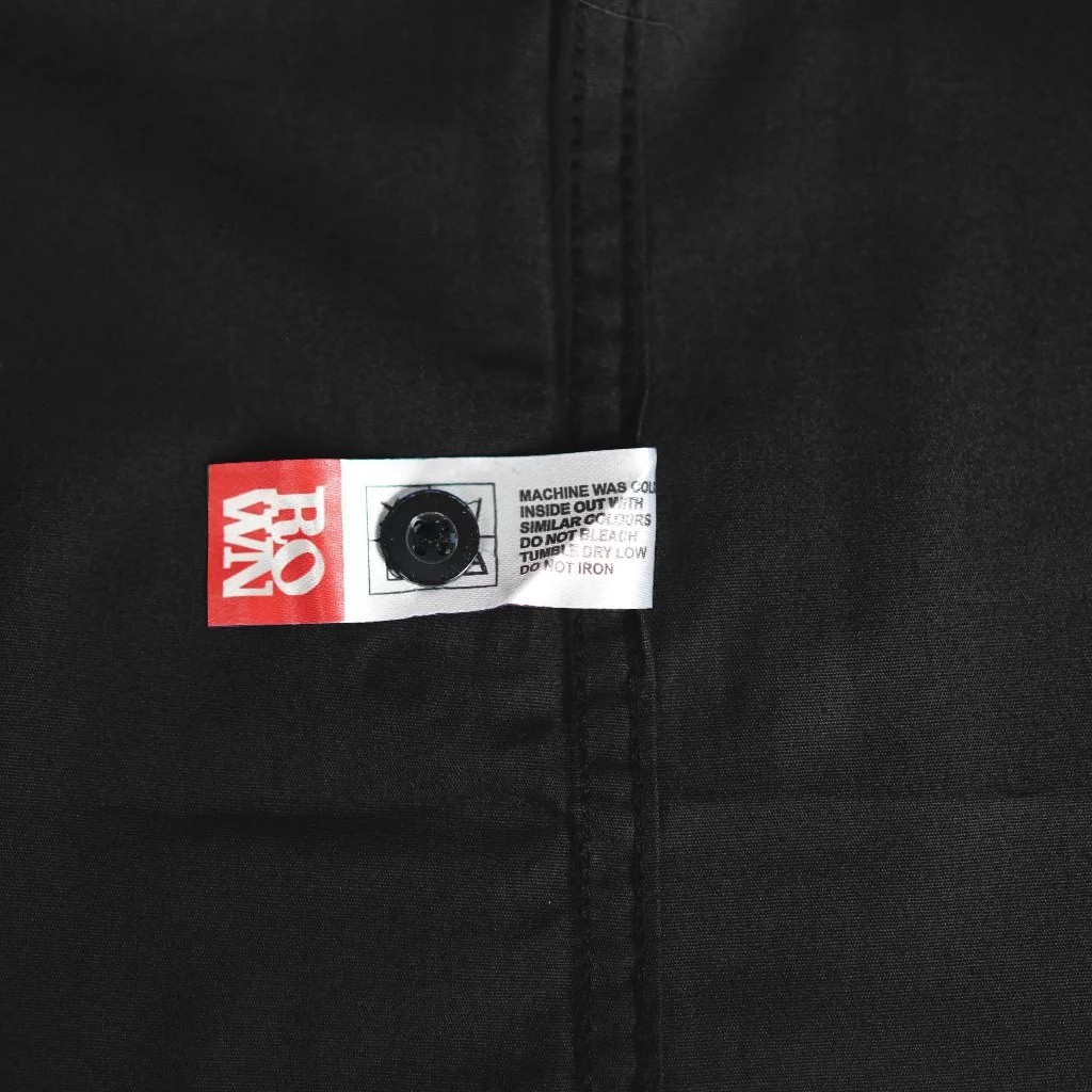  Rown Division Kemeja Guille Black  TC031