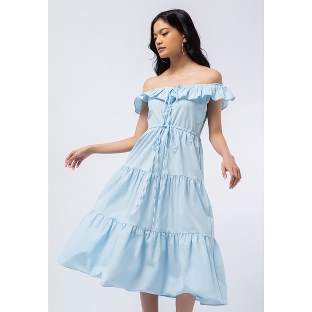 Cold Shoulder Maxi Dress