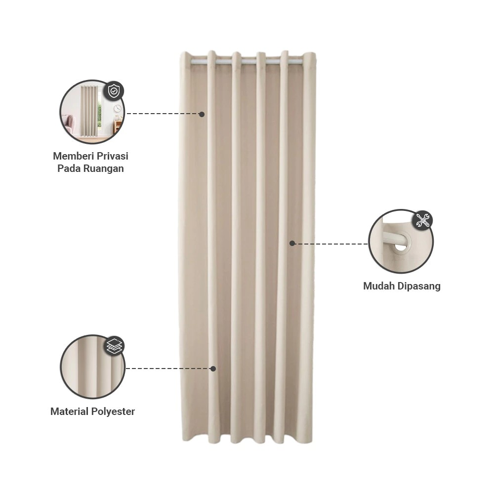 Home Center Indonesia Informa Marshmallow Gorden Abu-abu Muda