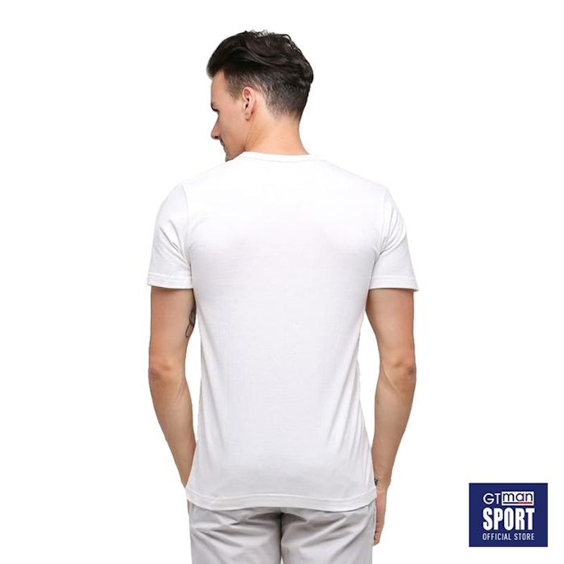 GT MAN Round Neck Men T-Shirt White 4