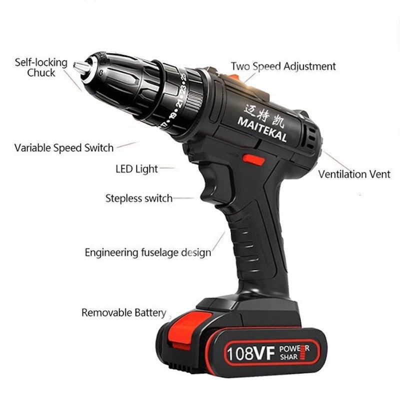Reaim Cordless Electric Drill 298V 3