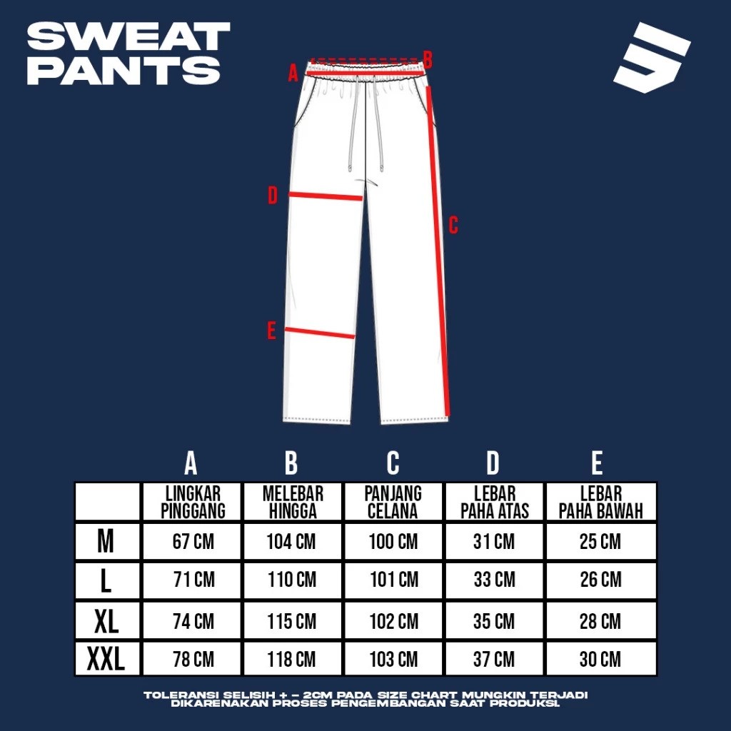 Steigen Steigen Sweatpants Loose Baggy Fleece White