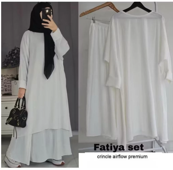  Geneaby Fatiya Long Set Tunik Rok 