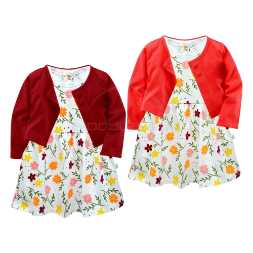 Babyleon Setelan Cardigan + Dress
