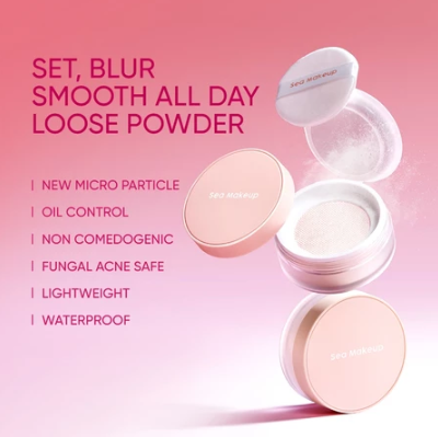Sea Beauty Indonesia Sea Makeup Acne Blur and Set Loose Powder Whoopie Pie
