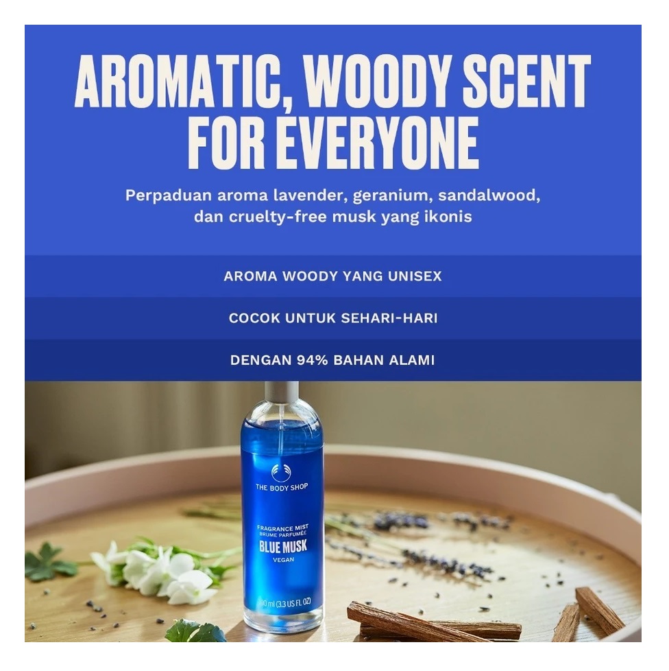 The Body Shop International Limited The Body Shop® Blue Musk Body Mist Fragrance 
