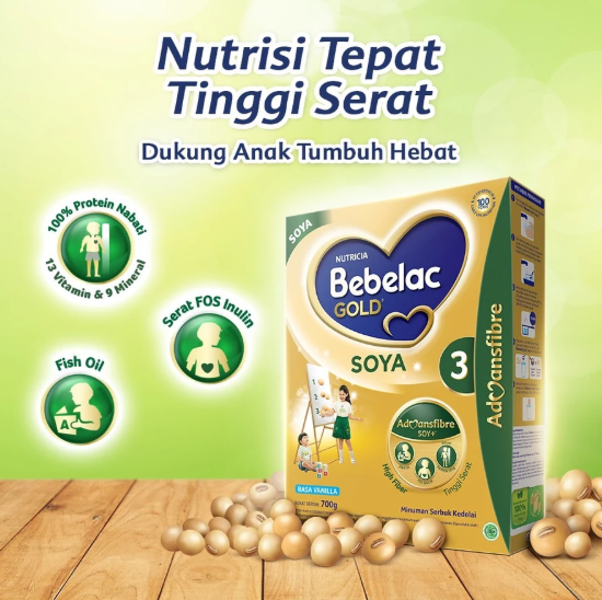 Nutricia Indonesia Sejahtera Bebelac Gold Soya 3
