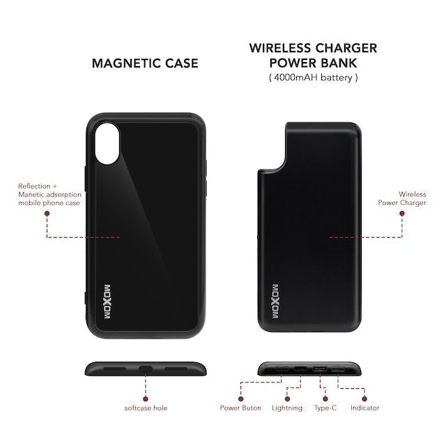 Wireless Charging + Magnetic Case Soft Case 2 in 1
