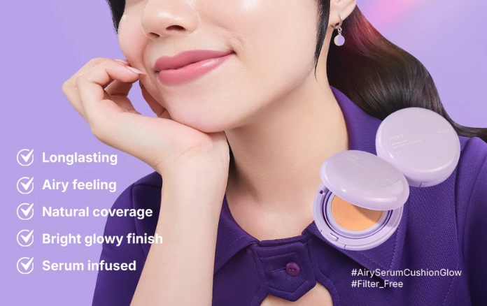  Mandom Indonesia PIXY Airy Serum Cushion Glow N43 Medium Beige