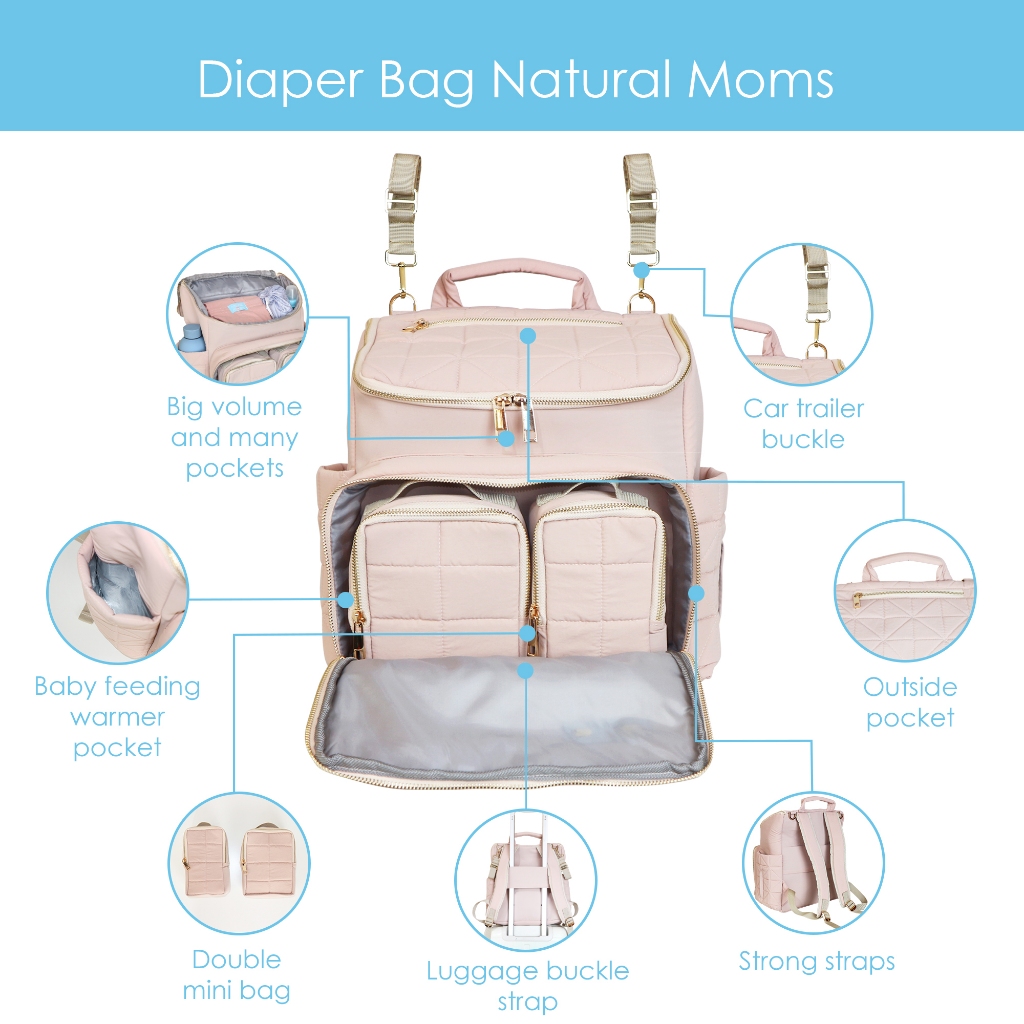 Natural Moms Indonesia Natural Moms Diaper Bag Multi-Function