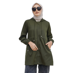 Jaket Parka Basic Color - Army