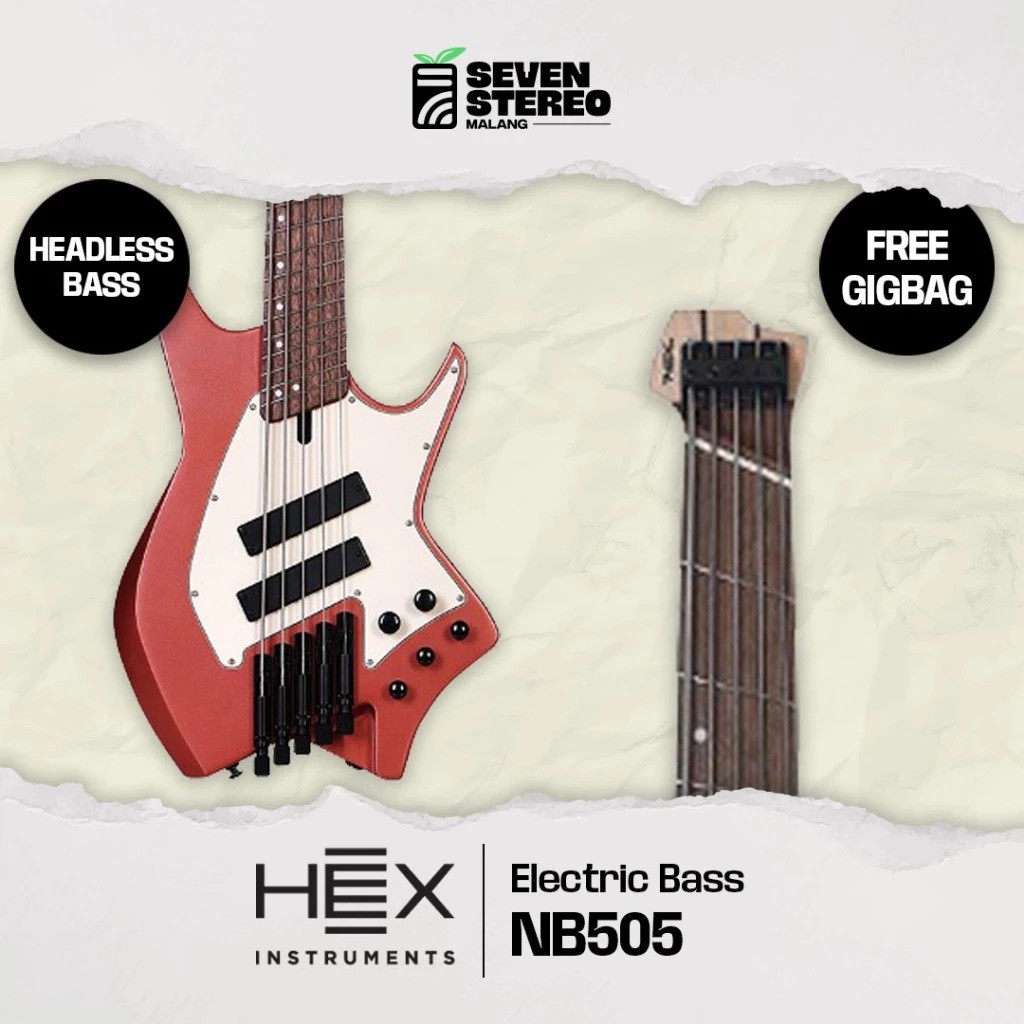 HEX Instruments 5 String Headless Bass NB505