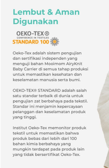 TNP Group MOOIMOM AiryKnit Baby Carrier