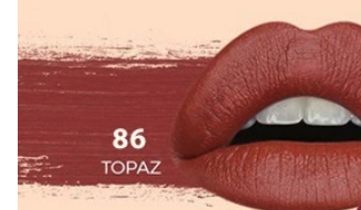 Gloria Origita Cosmetics Purbasari Lipstick Color Matte 86 Topaz