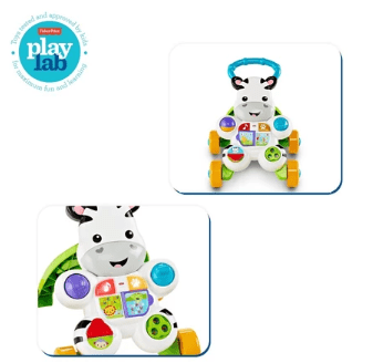 Mattel Fisher Price Learn with Me Zebra Walker