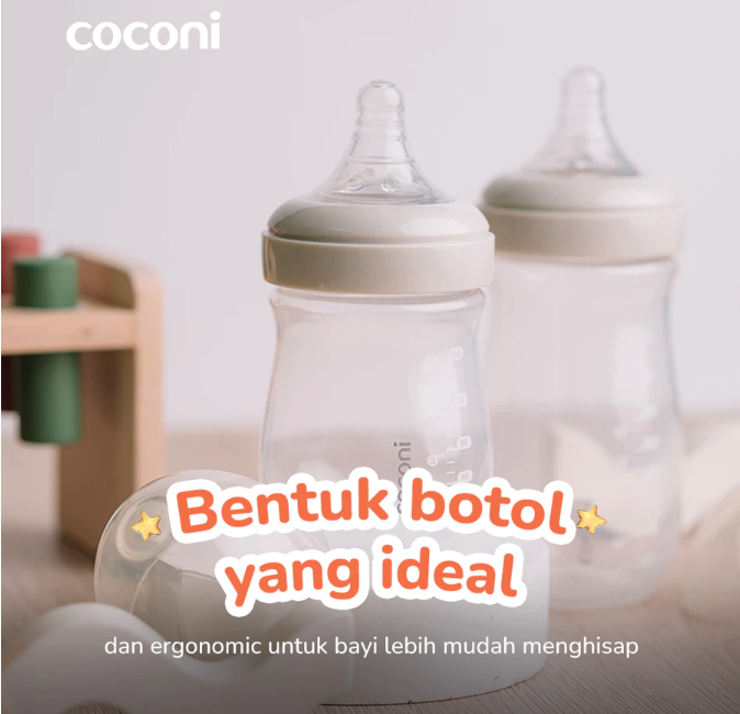 Kenson Multibrand Globalindo Coconi Wide-Neck Feeding Bottle