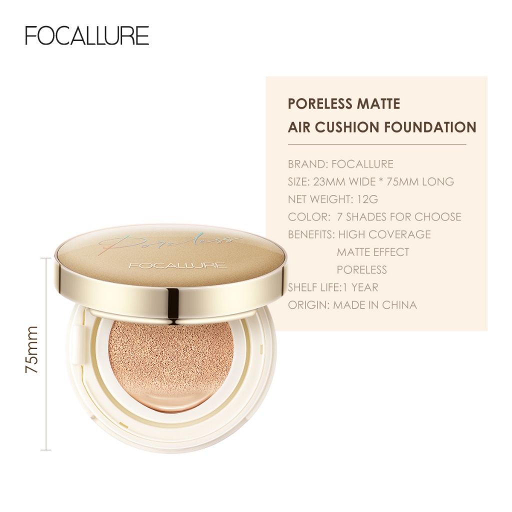 FCL Internasional Indonesia FOCALLURE Poreless BB Cushion