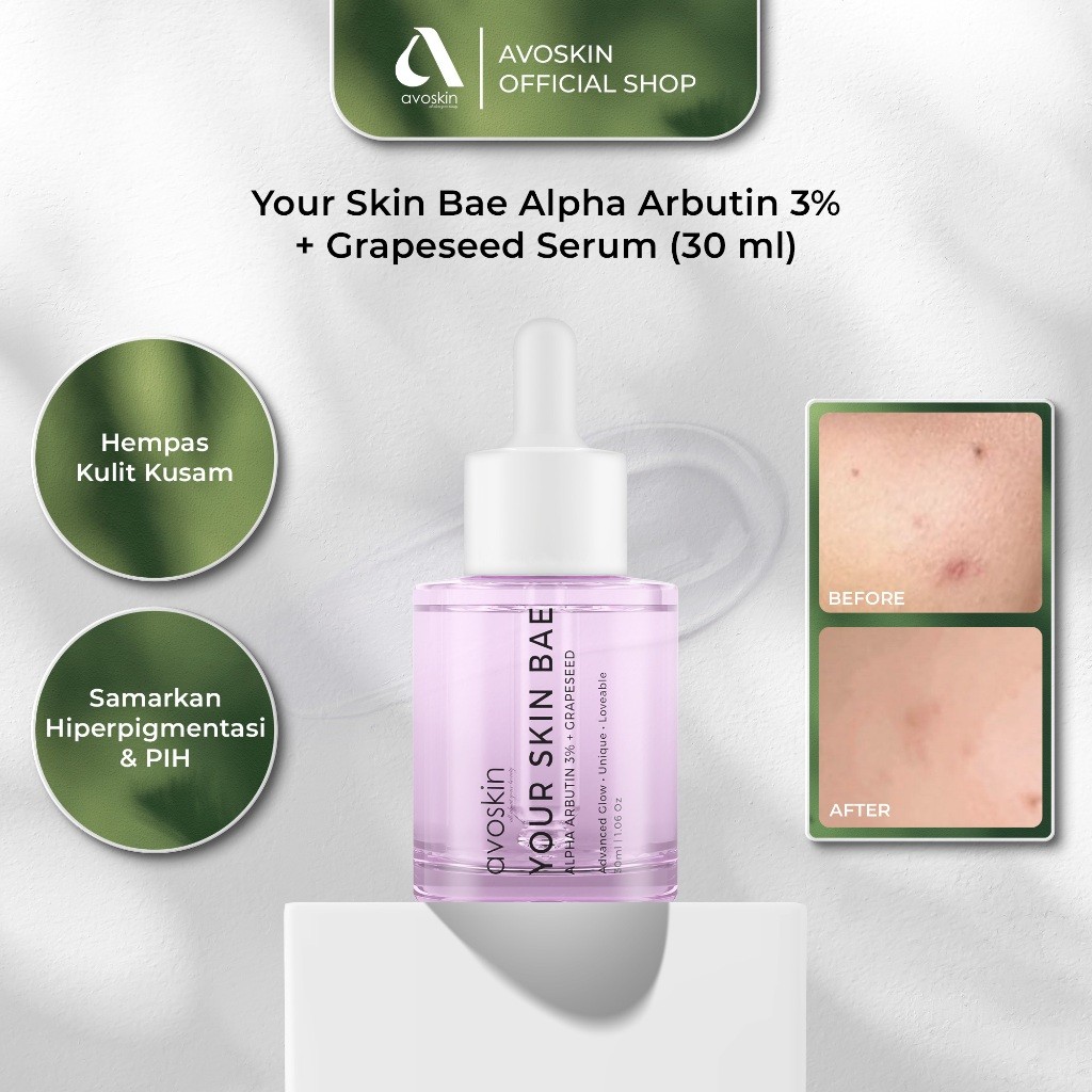 Avoskin Your Skin Bae Alpha Arbutin 3% + Grapeseed