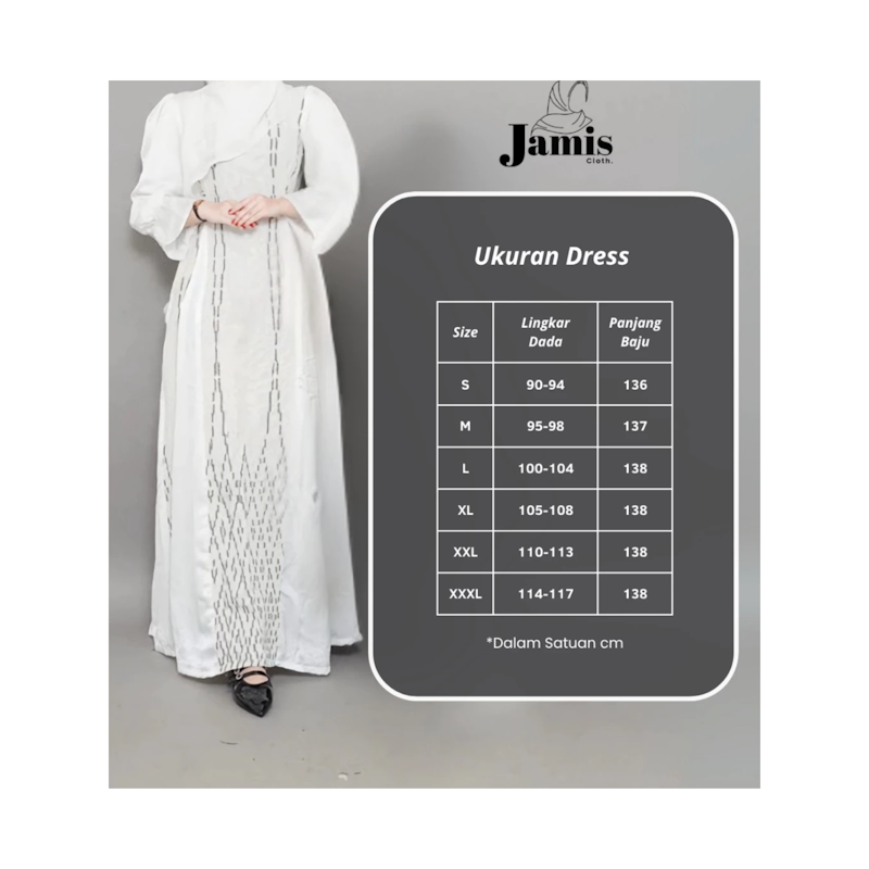 Jamis Dress Gamis Tenun Putih 3