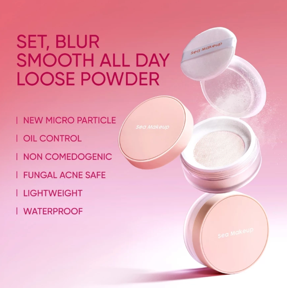 Sea Beauty Indonesia Sea Makeup Acne Blur and Set Loose Powder Gingersnap